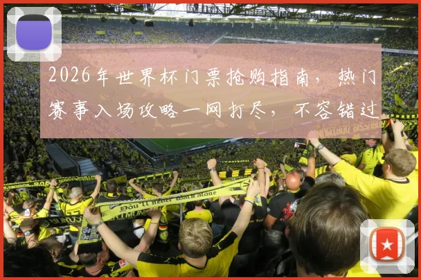 2026年世界杯门票抢购指南，热门赛事入场攻略一网打尽，不容错过